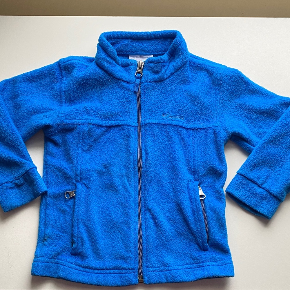 🏷️Columbia Vibrant Blue Full-Zip Fleece